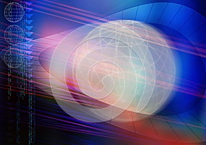 Digital art. Conceptual image