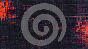 Abstract Red and Black Glitch Texture