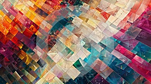 Digital art pieces generated by algorithms creating abstract and complex patterns, fluids evolving geometric shapes