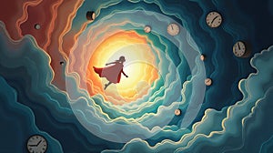 Fluidity of Time: A Surreal Exploration