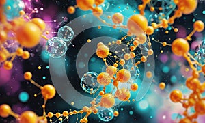 molecule with many molecules