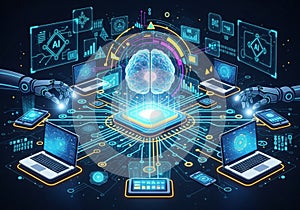 Digital artwork depicting an AI concept,