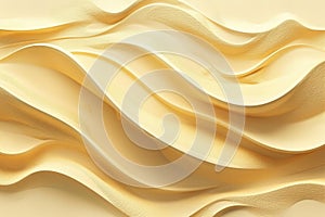 Digital artwork of empty light yellow sand background, texture of a natural tropical beach with smooth lines and patterns, fo