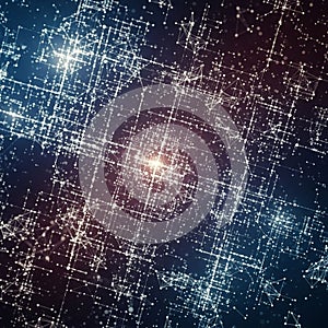 Futuristic or digital grid, often associated with technology, data