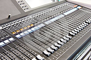 Digital audio mixing console