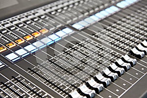 Digital audio mixing console