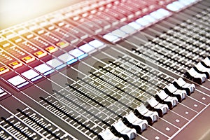 Digital audio mixing console