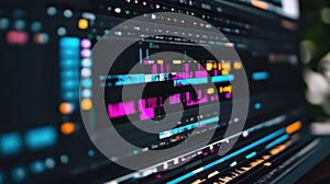 Digital Audio Video Editing Software Interface