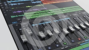 Digital audio workstation interface