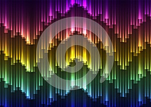 Digital aurora abstract background