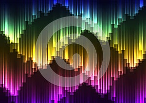 Digital aurora abstract background