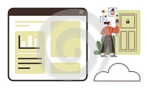 Digital Authentication and Secure Access with Biometric Verification and Data Dashboard