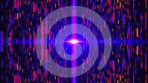 Digital backcircles in black space - modern abstraction, computer generated background, 3D render