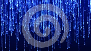 Digital background. Big data. Hacker concept. Abstract matrix. Computer generated many numbers. 3d rendering