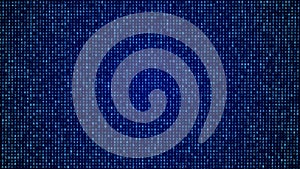 Digital background. Big data. Hacker concept. Abstract matrix. Computer generated many numbers. 3D rendering