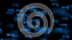 Digital background. Binary computer code. Information code. 3d rendering