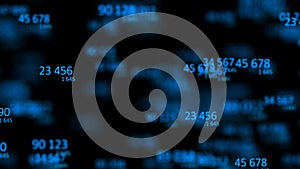 Digital background. Binary computer code. Information code. 3d rendering
