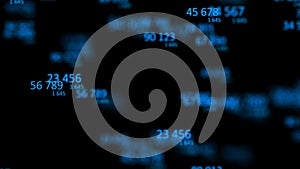 Digital background. Binary computer code. Information code. 3d rendering