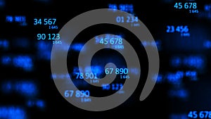 Digital background. Binary computer code. Information code. 3d rendering