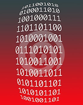 Digital background of binary numbers