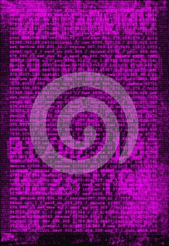 Digital Background - binary numbers and programming instructions