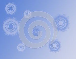 digital background blue abstract cloudy circles photo