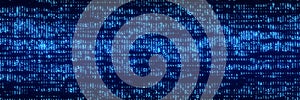 Digital background blue matrix. Coding or hacking concept. Abstract data concept. 3d rendering