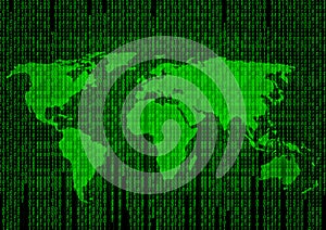 DIGITAL BACKGROUND GLOBAL CONNECTED