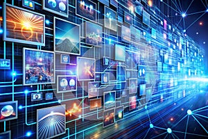 Digital background for AI, data transfer and storage