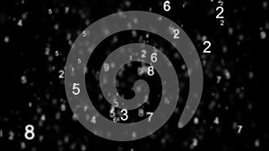 Digital background matrix. Binary code. Hacker concept. Digits on screen. Digital code number. 3D rendering