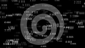 Digital background matrix. Binary code. Hacker concept. Digits on screen. Digital code number. 3D rendering