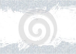 Digital background with ones and zeros. Pattern with binary code