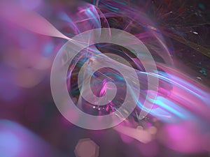 , digital beautiful fractal, movement magic abstract design template