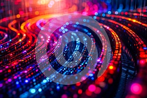 Digital binare code background