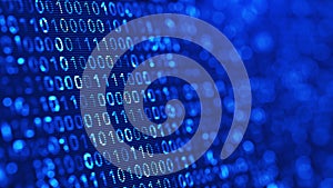 Digital binare code background