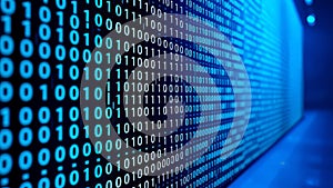 Digital Binary Code Background Abstract Technology Concept