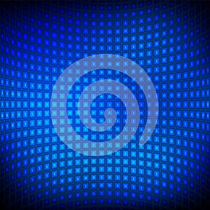 Digital binary code background. Big data and programming hacking, deep decryption and encryption, computer streaming numbers 1,0.
