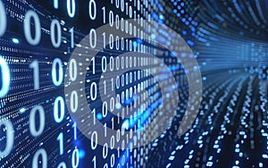 Digital binary code background with numbers,data technology or computer engineering concepts