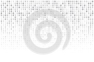 Digital binary code. Computer matrix data falling numbers