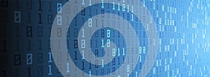 Digital binary code data background, computer numbers,technological concept