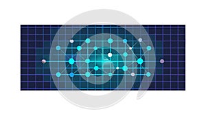 Digital Binary Code Data Screen Background, vector design Generative AI