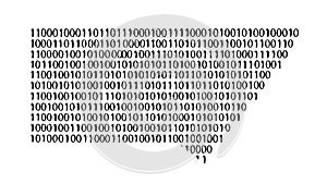 Digital Binary Code Stream, Programming and Data Technology Concept, vector design Generative AI