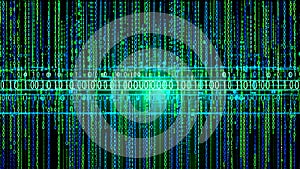 Digital Binary Code Streaming Background
