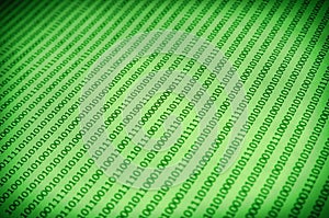 Digital Binary Code Techno Wallpaper