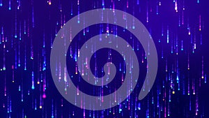 Digital binary data, streaming code background. background matrix. Hacker programming coding concept. Falling glowing