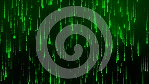 Digital binary data, streaming code background. background matrix. Hacker programming coding concept. Falling glowing