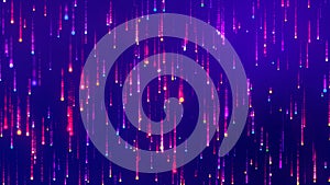 Digital binary data, streaming code background. background matrix. Hacker programming coding concept. Falling glowing