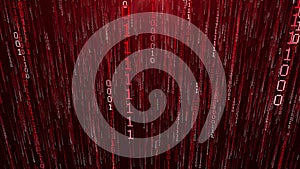Digital binary data, streaming code background. Matrix background. Programming. Coding. Hacker concept. Cyberspace with