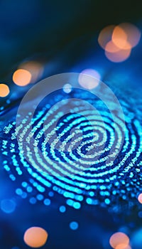 Digital Biometric Authentication System with Touch ID Technology for Secure Cloud Data Protection
