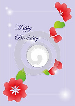 Digital birthday wishing card design,